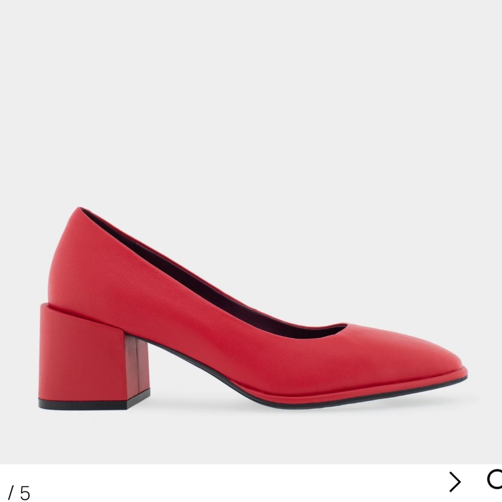 Aerosoles Women's Mid Heel Pump In Red Alae